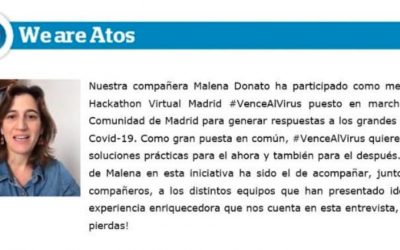 Entrevista a Malena Donato, del departamento de innovación de Atos,  sobre su participación en #Vencealvirus